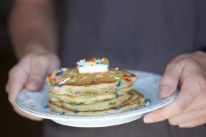 The Best Cinnamon Funfetti Pancakes