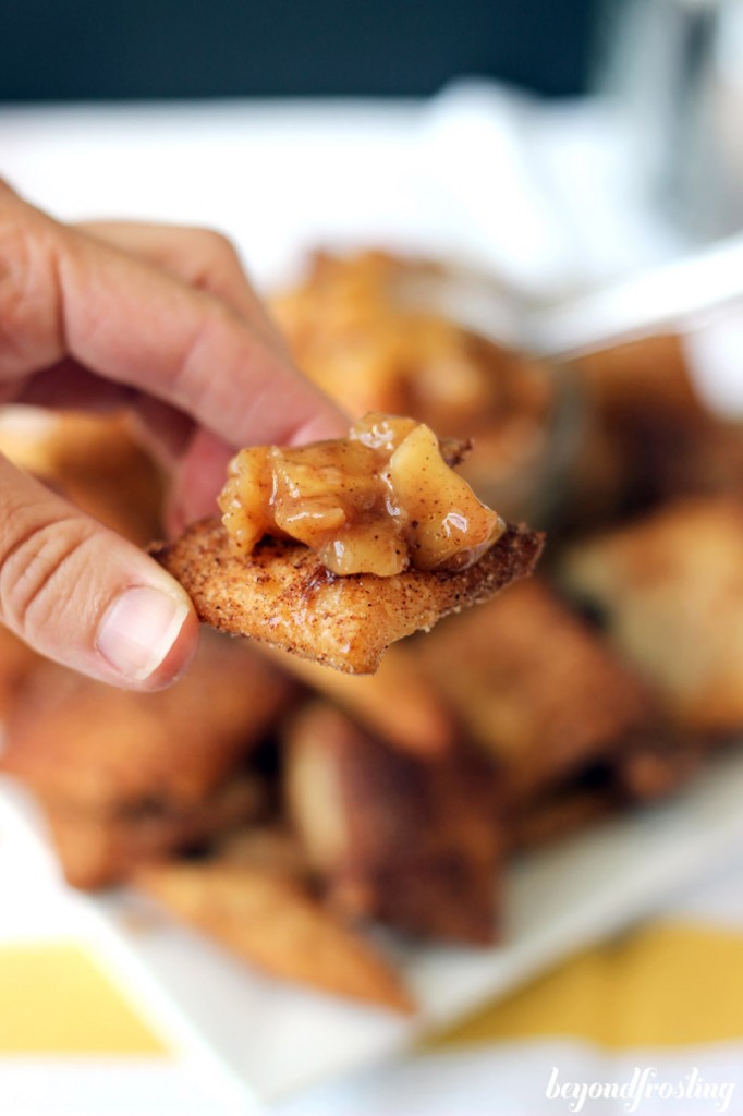 Apple Pie Dip with Cinnamon Pie Crust Chips