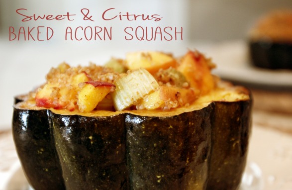 Sweet & Citrus Baked Acorn Squash