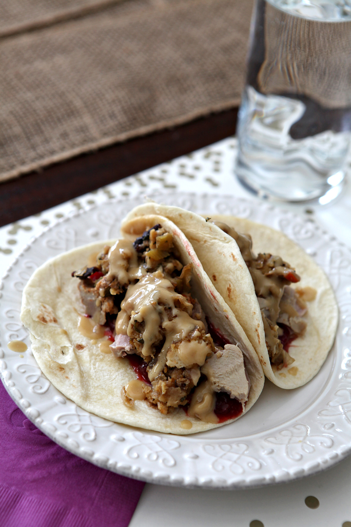 Thanksgiving Leftover Tacos // Erin Skinner from The Speckled Palate for My Cooking Spot