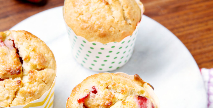 Strawberry Lemonade Muffins // @speckledpalate for @mycookingspot