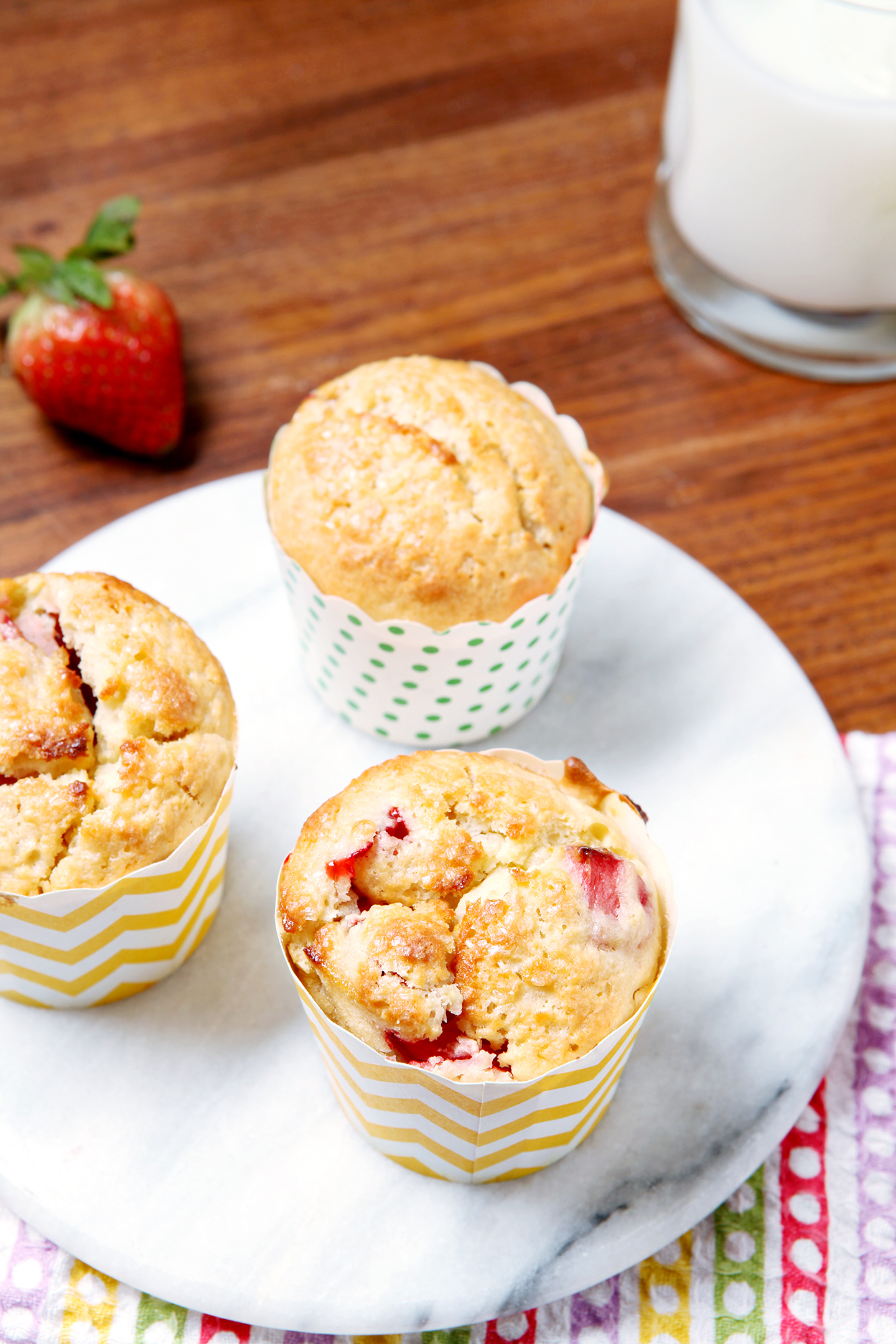 Strawberry Lemonade Muffins // @speckledpalate for @mycookingspot
