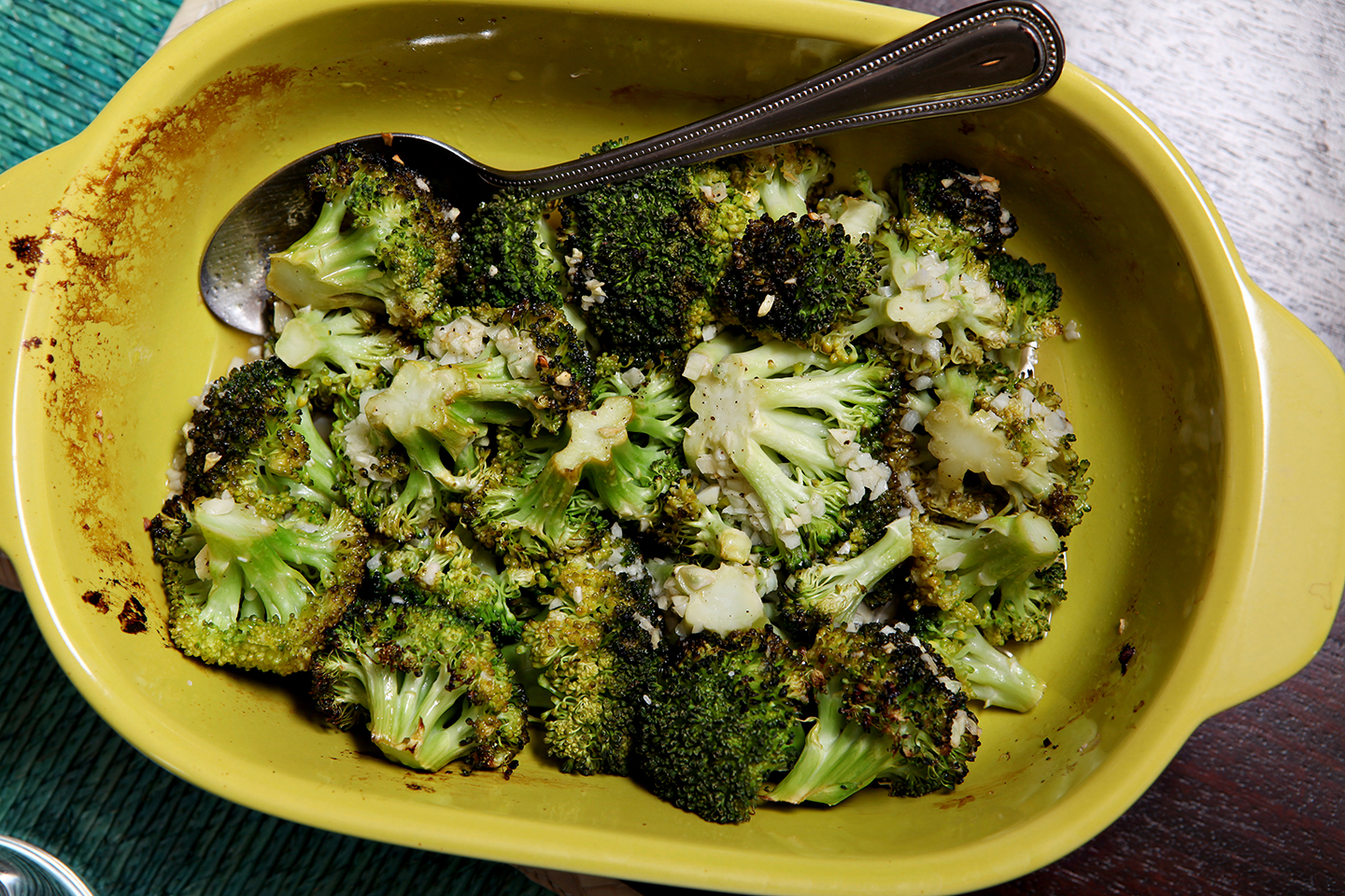 Lemon Garlic Roasted Broccoli