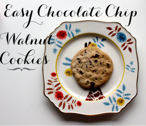 Easy Chocolate Chip Walnut Cookies