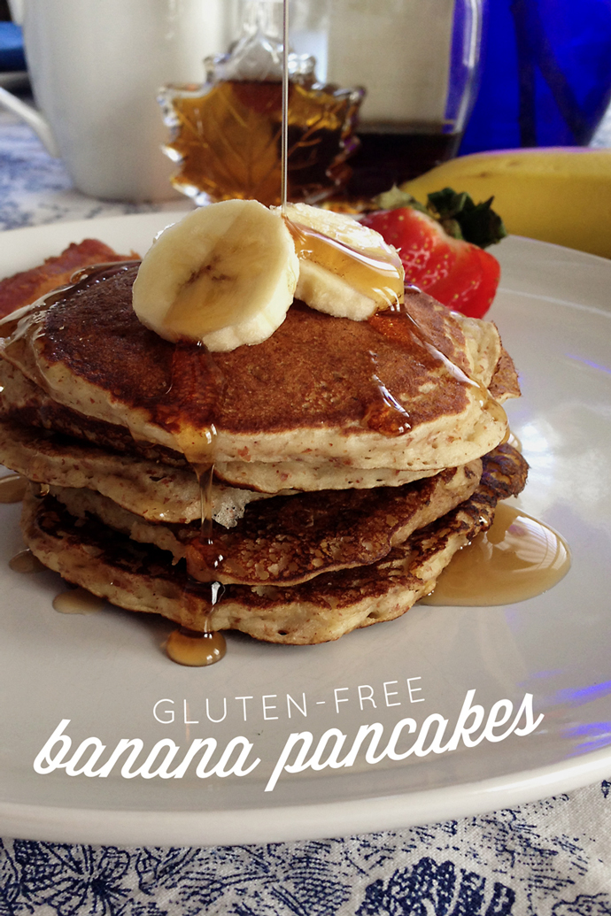Make gluten-free breakfasts fun! Gluten-Free Banana Pancakes are a dream. | My Cooking Spot