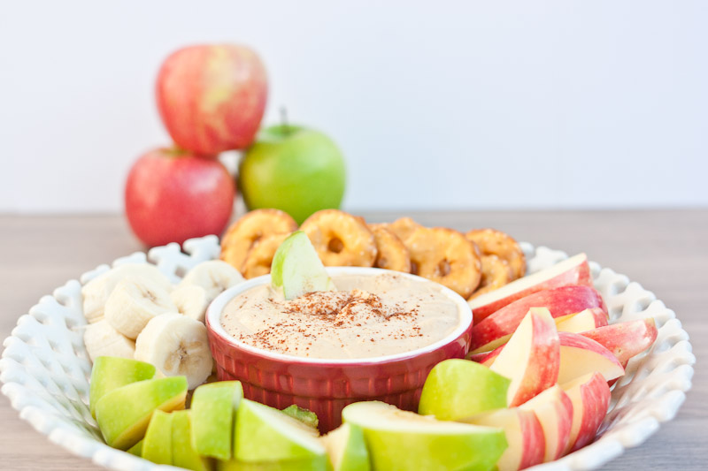 Peanut Butter Yogurt Dip - a delicious and quick anytime snack!