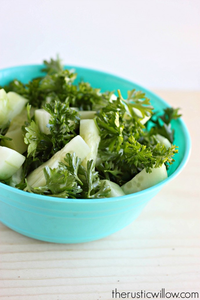 Parsley and Cucumber Salad
