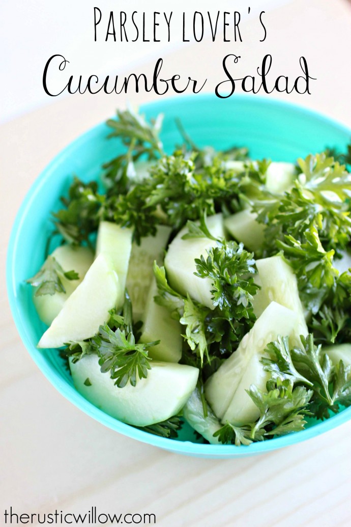 Parsley and Cucumber Salad