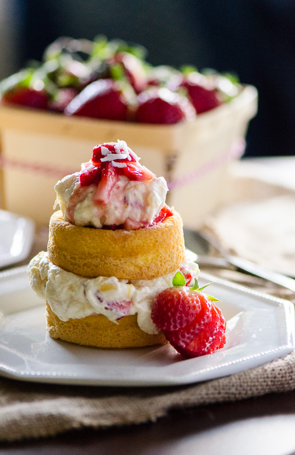 Tropical Bliss Strawberry Shortcake | A tropical twist on a classic shortcake! Get the recipe on MyCookingSpot.com!