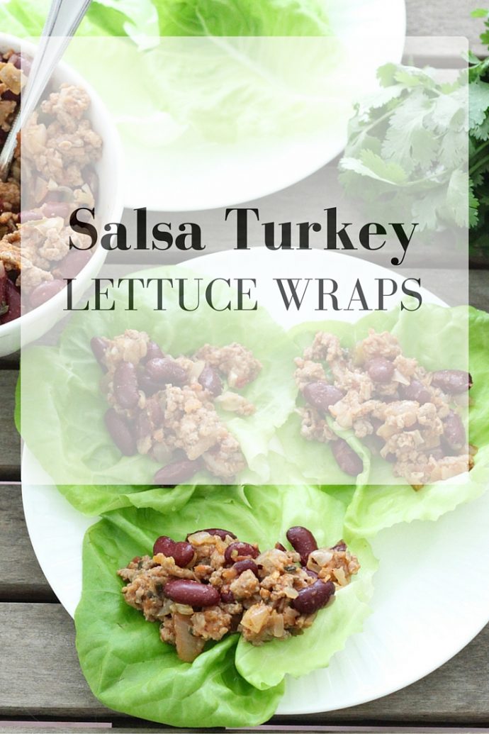 Salsa Turkey Lettuce Wraps are an easy, light and refreshing make-ahead lunch that are perfect for summer