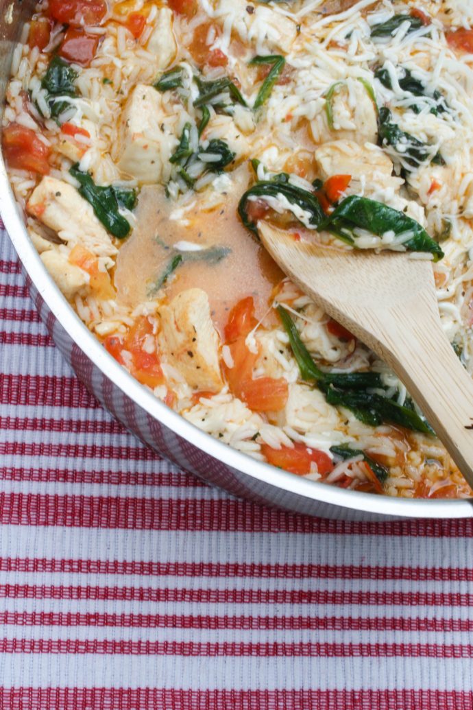Perfect for a busy night, this one dish meal is full of flavor! One-Dish Italian Chicken and Rice