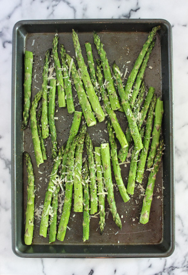 Lemon Garlic Parmesean Asparagus