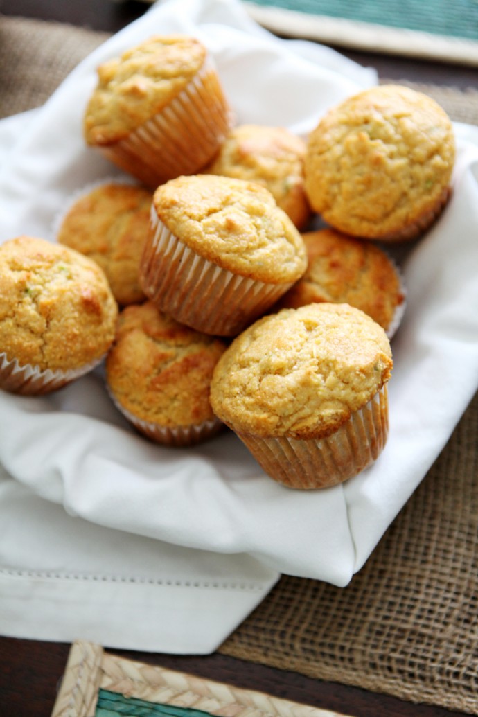 Honey Jalapeño Cornbread Muffins // Erin Skinner from The Speckled Palate for My Cooking Spot