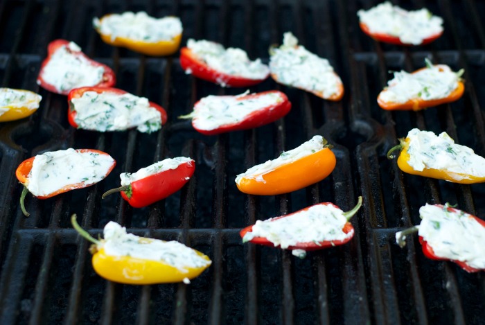 Grilled & Stuffed Mini Bell Peppers