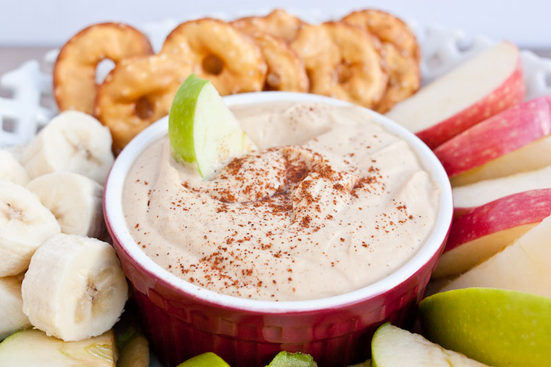 Peanut Butter Yogurt Dip - a delicious and quick anytime snack!