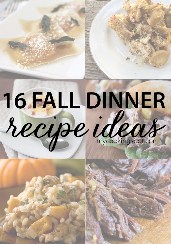 16 easy fall dinner recipe ideas using the best fall flavors!