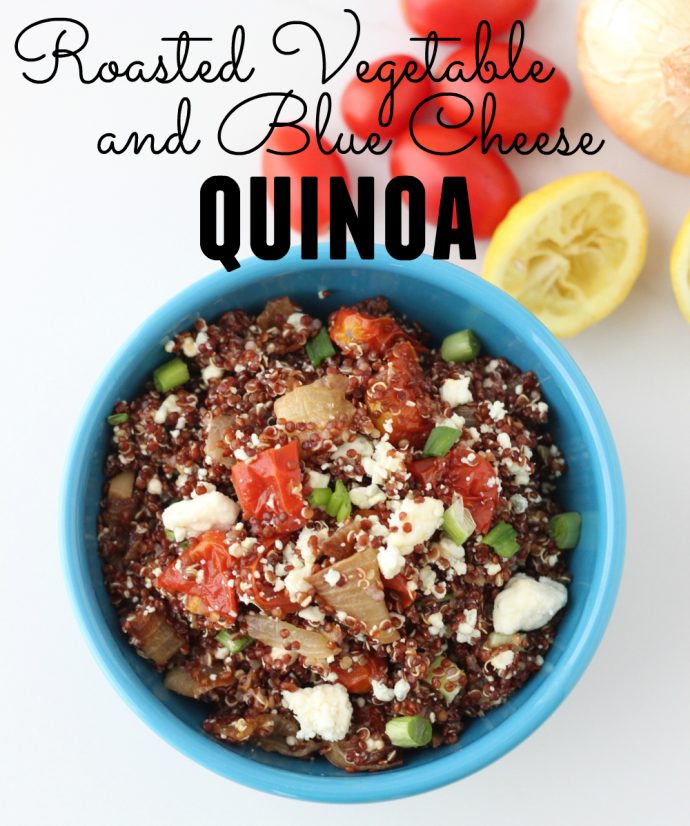 Roasted Vegetable and Blue Cheese Quinoa