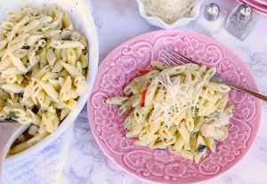 Basil & Lemon Creamy Pasta with Dorot Gardens, Your Personal Sous Chef